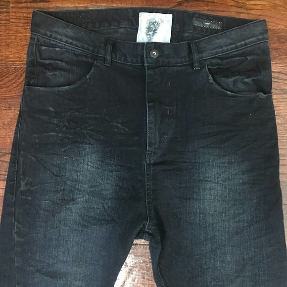 Versuchskind Berlin Jeans Style XOSP Men's Size 33 Handmade Drop Crotch Black - Picture 7 of 13